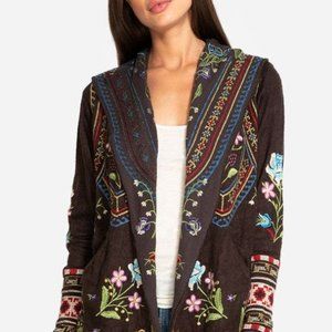 Johnny Was Mavi hooded cardigan